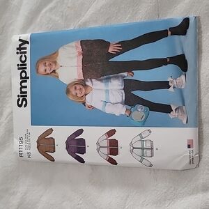 Children's And Girls' Knit Hooded Jacket Size  7-14